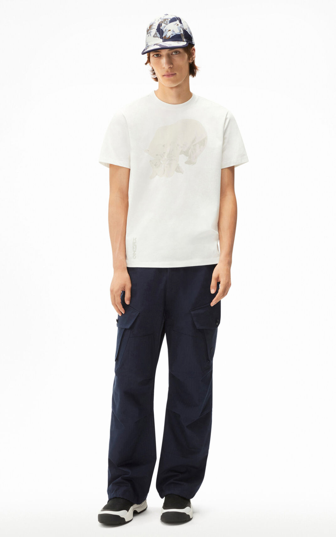 Kenzo The Vinter Capsule Polar Bear T-shirts Herre - Hvide DK-259992